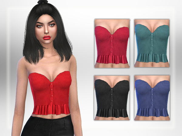Sims 4 Diana Top by Puresim at TSR