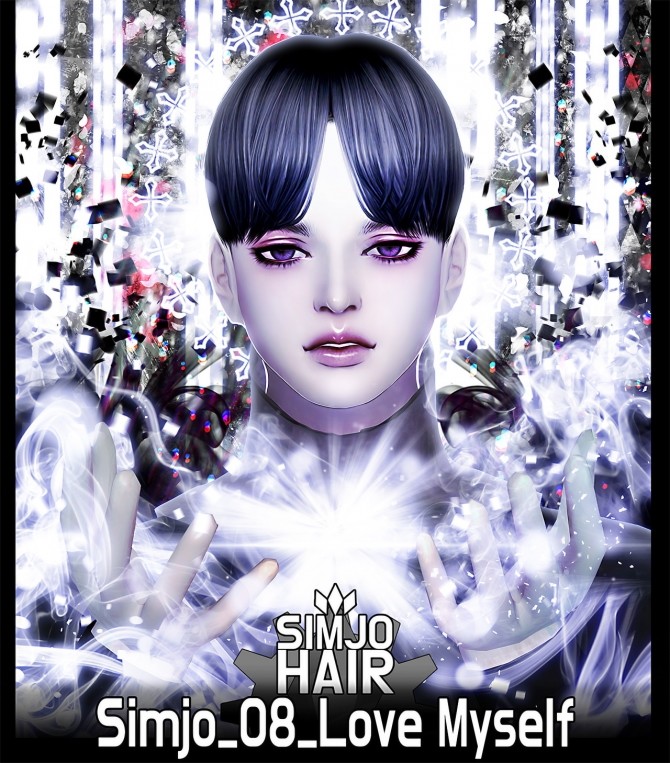 Sims 4 Hair 08 Love Myself at Kim Simjo