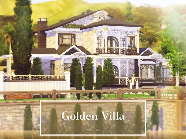 Sims 4 Golden Villa by Pralinesims at TSR