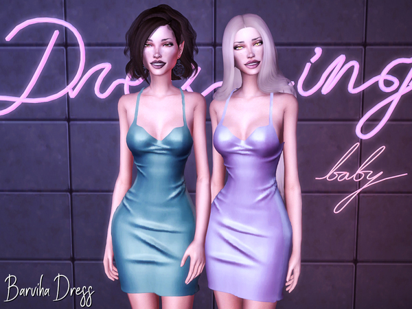 Sims 4 Barviha Dress by Genius666 at TSR