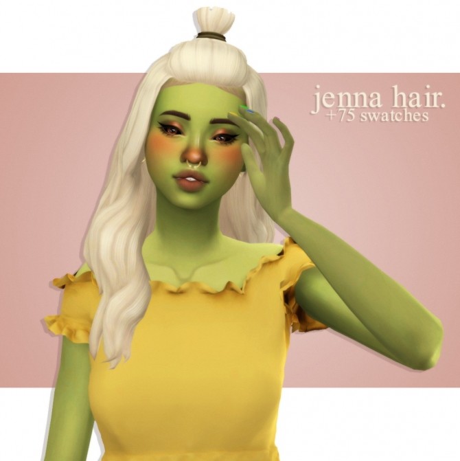 Sims 4 Aharris00britney‘s jenna hair recolors at cowplant pizza