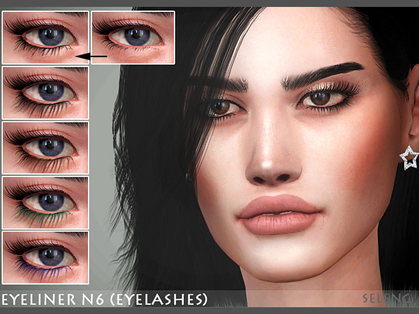 Sims 4 Eyeliner N6 (Eyelashes) by Seleng at TSR