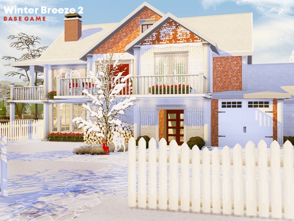 Sims 4 Winter Breeze 2 house by Pralinesims at TSR