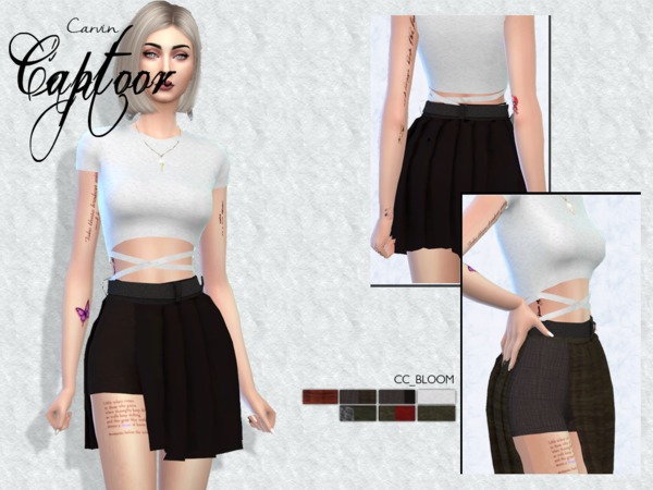 Sims 4 Bloom outfit by carvin captoor at TSR