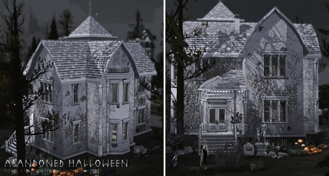 Sims 4 Abandoned Halloween house at Helga Tisha