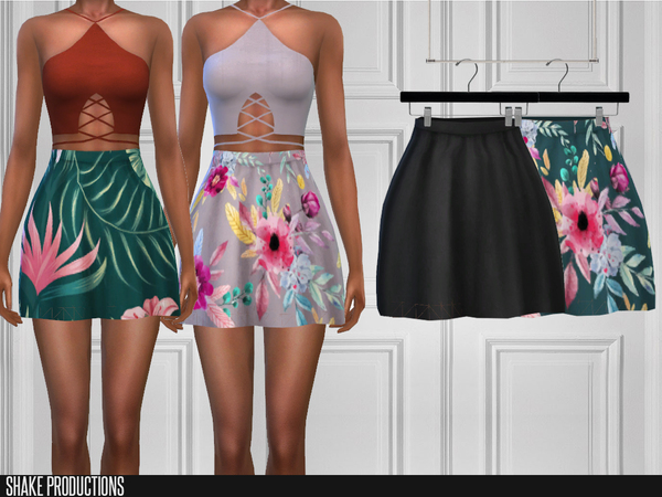 Sims 4 190 Skirt by ShakeProductions at TSR