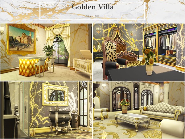 Sims 4 Golden Villa by Pralinesims at TSR
