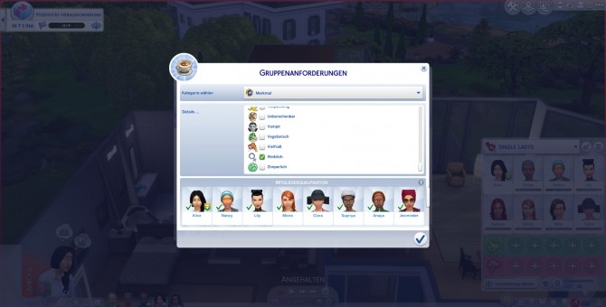 Sims 4 More Club Members & Gender Requirements by Havem at Mod The Sims