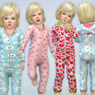 Kids Animal Hoodie by Kronronko at TSR » Sims 4 Updates