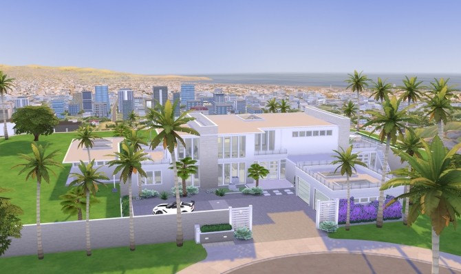 Sims 4 211 Mulholland Drive house at SimPlistic
