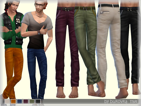 Sims 4 Pants Cotton by bukovka at TSR