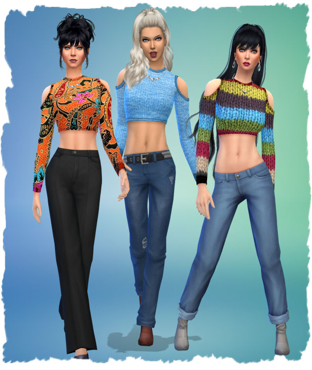 Sims 4 Movie sweater by Chalipo at All 4 Sims