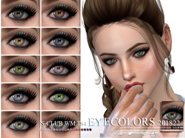 Sims 4 Eyecolors 201822 by S Club WM at TSR