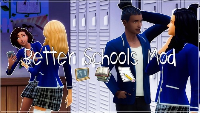 Sims 4 Better Schools Mod at KAWAIISTACIE