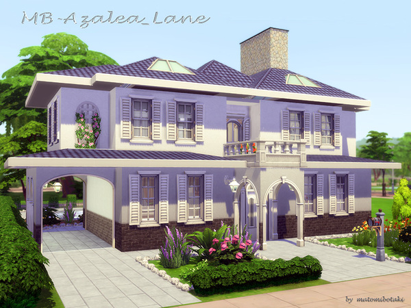Sims 4 MB Azalea Lane house by matomibotaki at TSR