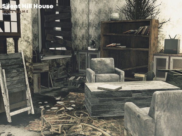 Sims 4 Silent Hill House by Pralinesims at TSR