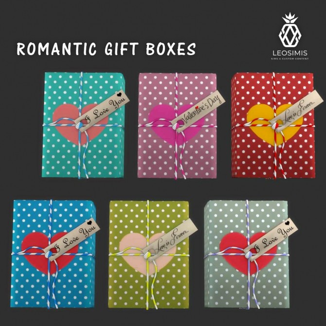 Sims 4 Romantic Gift Boxes at Leo Sims