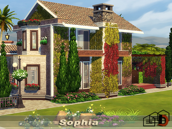 Sims 4 Sophia house by Danuta720 at TSR