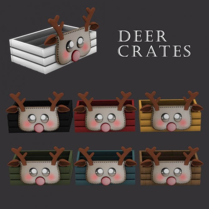 Sims 4 Deer Crates at Leo Sims