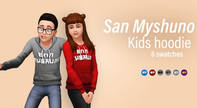 Sims 4 San Myshuno hoodie for Kids by jordihs at Mod The Sims