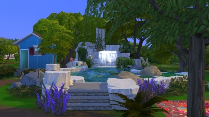 Sims 4 Selja Waterfalls Park by Delise at Sims Artists