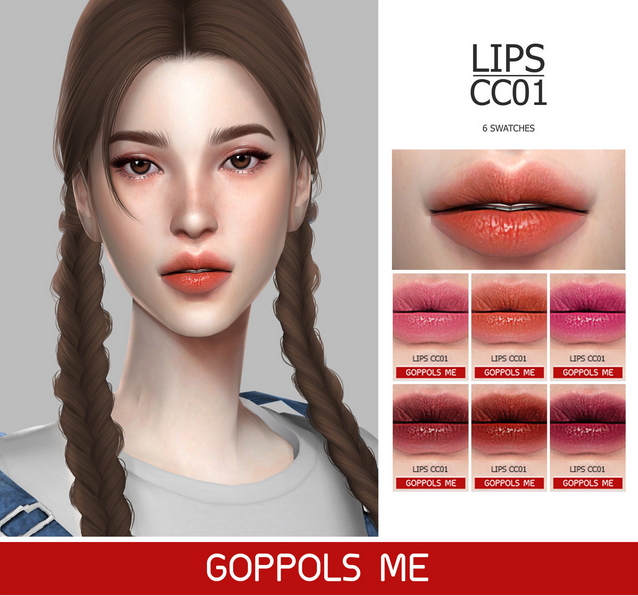 Sims 4 GPME Lips CC01 at GOPPOLS Me