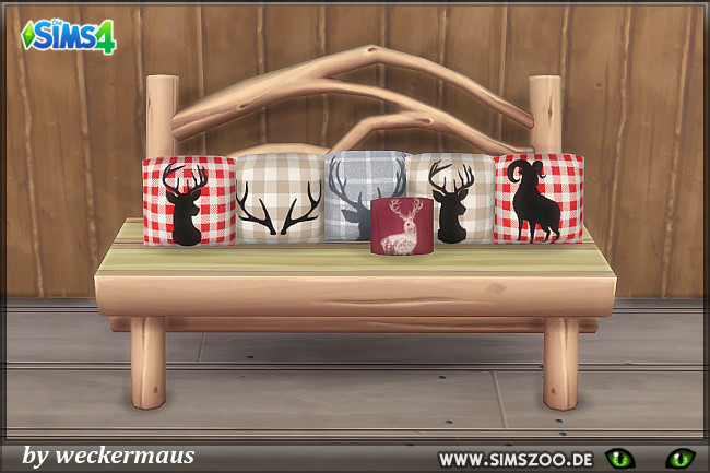 Sims 4 Stag fun pillow 1 by weckermaus at Blacky’s Sims Zoo