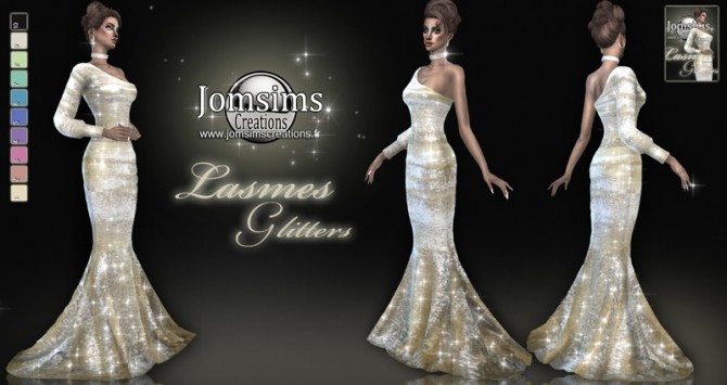 Sims 4 Lasmes dress at Jomsims Creations