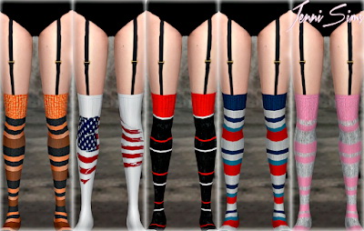 Sims 4 Tights Socks Dynamic (12 designs) at Jenni Sims