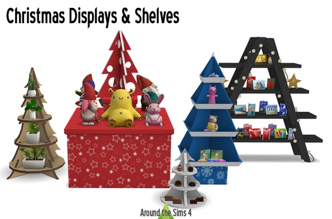 Sims 4 Christmas Displays & Shelves by Sandy at Around the Sims 4