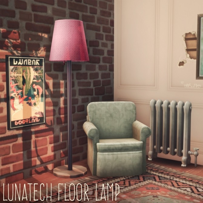 Sims 4 LUNATECH FLOOR LAMP at Picture Amoebae