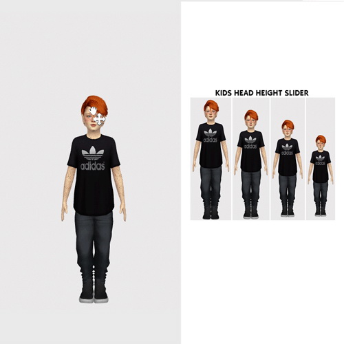 Sims 4 HEIGHT SLIDER COLLECTION by Thiago Mitchell at REDHEADSIMS