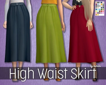 EP06 High Waist Skirt at Tukete