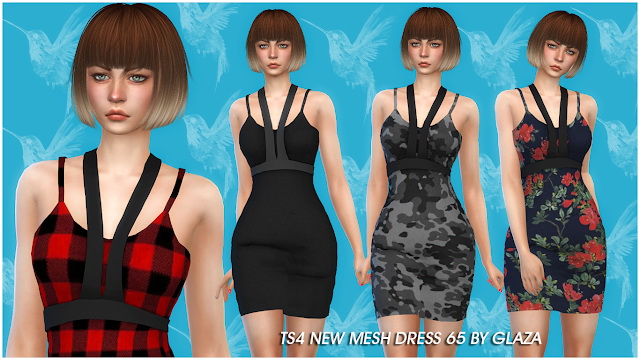 Sims 4 DRESS 65 at All by Glaza