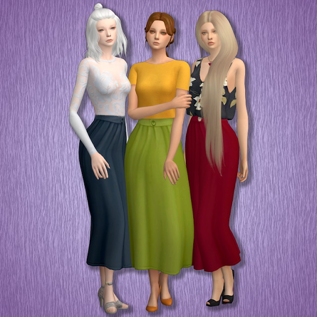 Sims 4 EP06 High Waist Skirt at Tukete