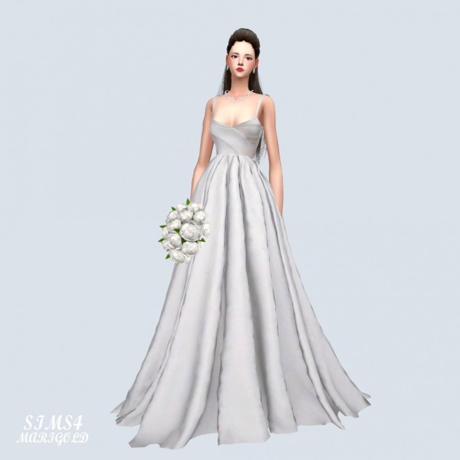 Sims 4 Mari Wedding Dress at Marigold