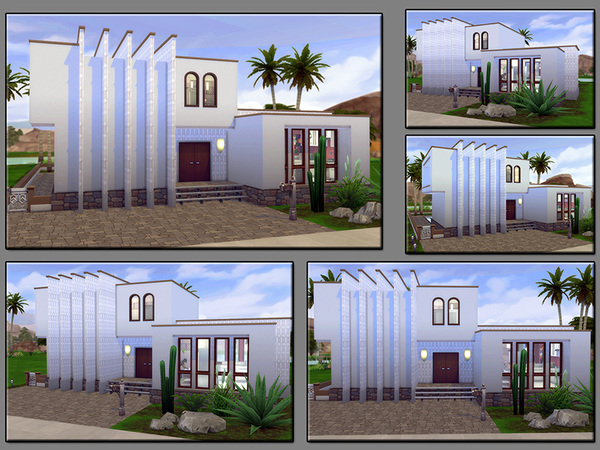 Sims 4 MB Modern Nomade house by matomibotaki at TSR