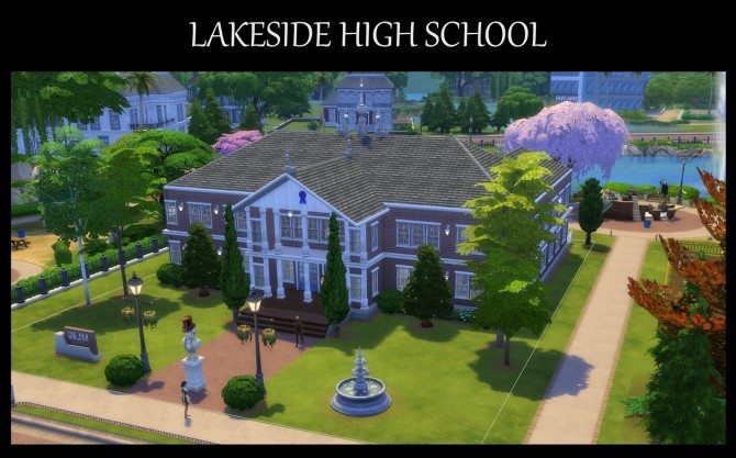 Sims 4 Lakeside High School Fully Functional by Simmiller at Mod The Sims