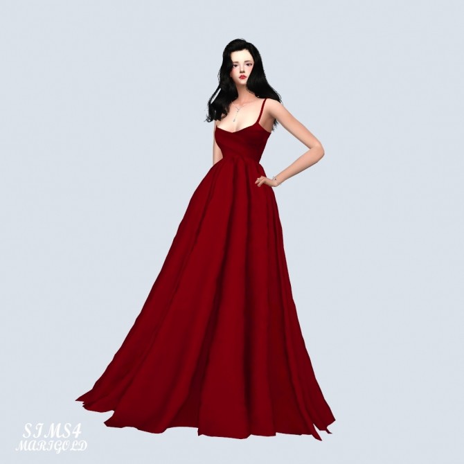 Sims 4 Mari Wedding Dress at Marigold