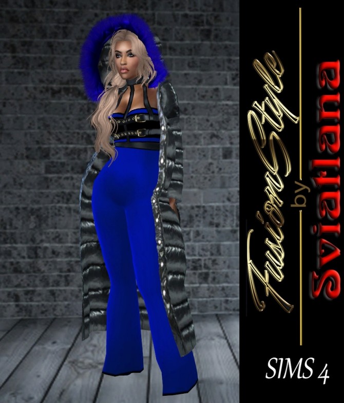 Sims 4 Silk suit & Long coat at FusionStyle by Sviatlana