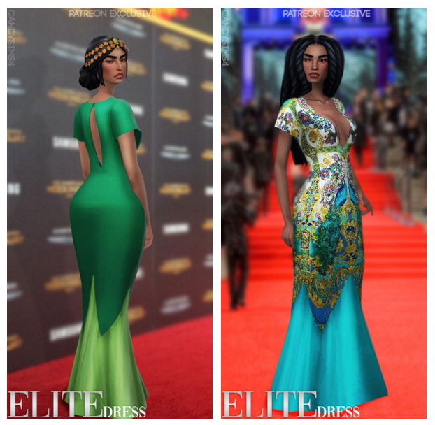 Sims 4 ELITE DRESS (P) at Candy Sims 4