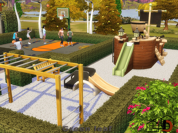 Sims 4 Green leaf park by Danuta720 at TSR