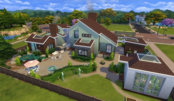 Sims 4 Sunlight Storm house no CC by wouterfan at Mod The Sims