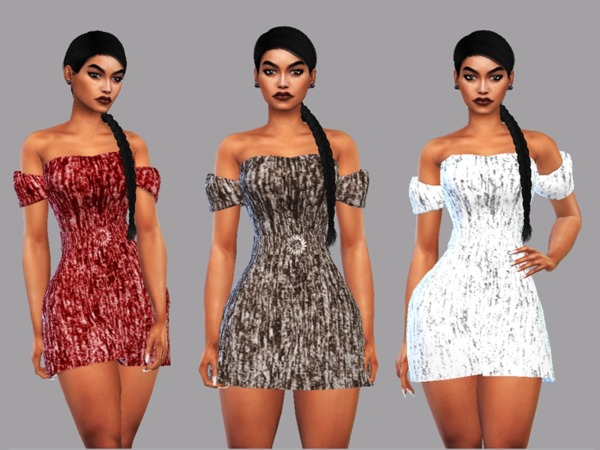 Sims 4 Mini Dress Poliana by LYLLYAN at TSR