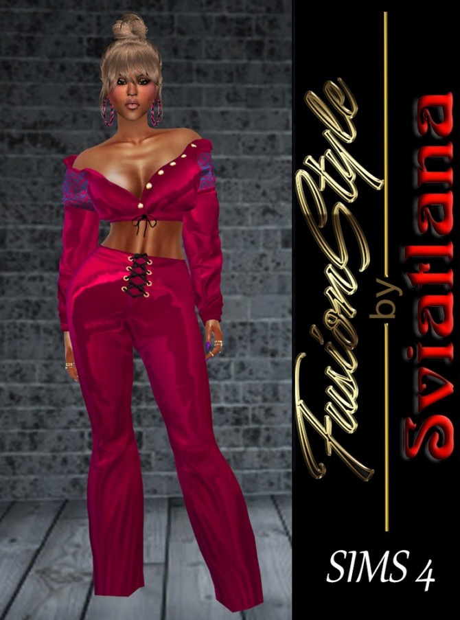 Sims 4 Silk Suit at FusionStyle by Sviatlana