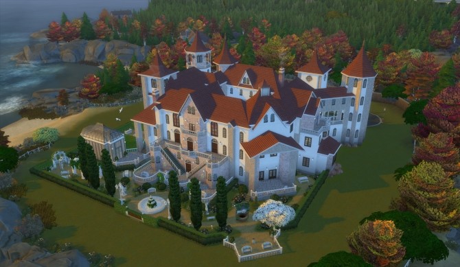Sims 4 Castle Dragonbreeze (NO CC) by wouterfan at Mod The Sims