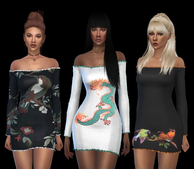 Sims 4 Lilian Dress at Leo Sims