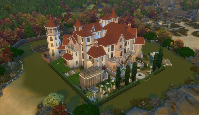 Sims 4 Castle Dragonbreeze (NO CC) by wouterfan at Mod The Sims