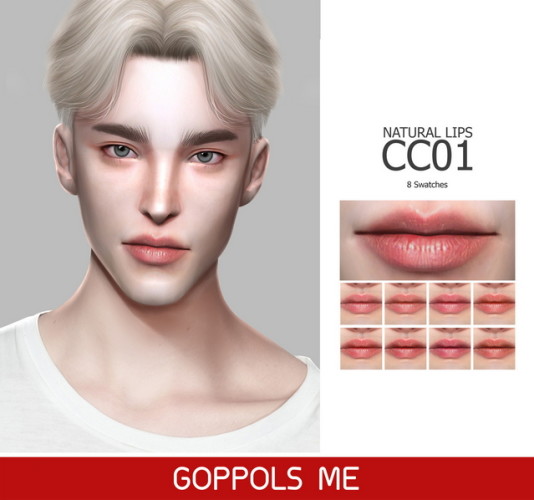 GPME Natural Lips CC01 at GOPPOLS Me » Sims 4 Updates