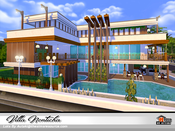 Sims 4 Villa Nonticha by autaki at TSR